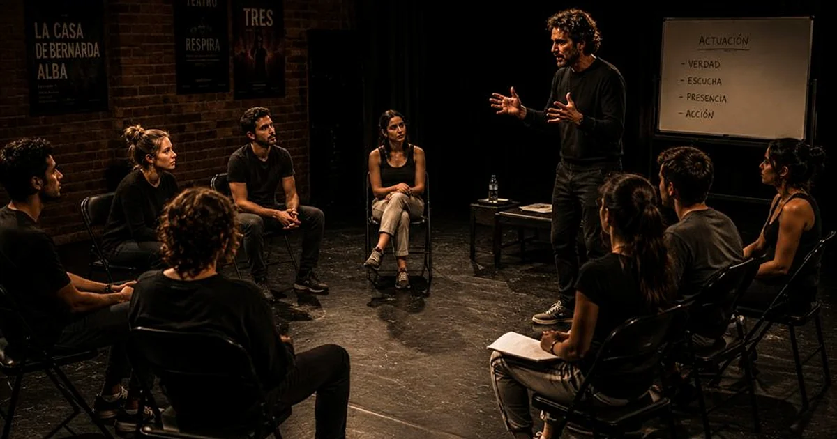 Sala de teatro con butacas para escuela de interpretacion en Madrid y Barcelona